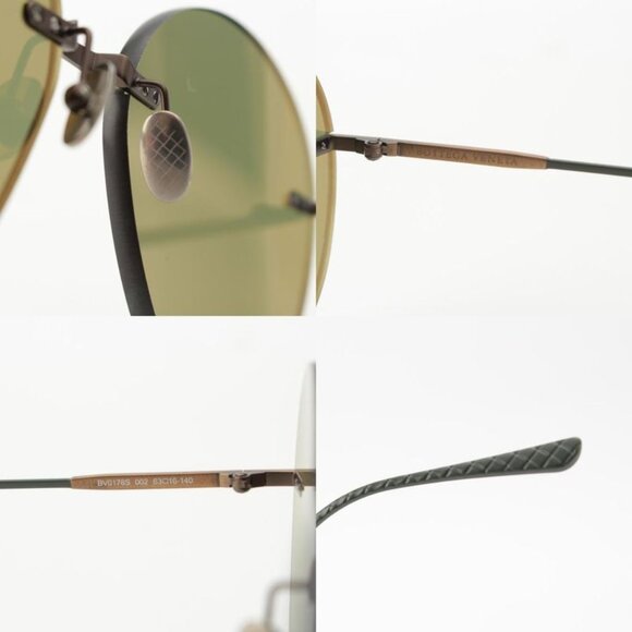 Bottega Veneta Rimless Sunglasses Eyewear Bv0178 S Green 6316